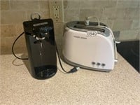 Black and Decker toaster and can opener