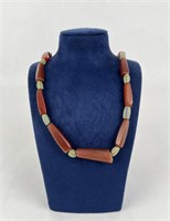 Native American Indian Trade Beads Carnelian