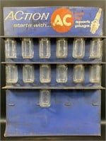 Vintage AC Hot Tip Spark Plugs 24" Metal Store