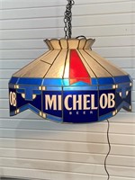 Michelob Beer Hanging / Swag Bar Light Faux