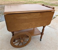 Vintage Maple Tea Cart