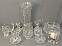 Waterford Crystal Bowls, Picture Frame, Harp,