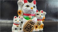 Lucky Cat Vintage Maneki Neko Bank Good Wishes