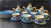 Vintage Kutani Moriage Dragonware Teapots ,