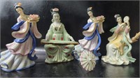 Porcelain Geisha Girl Figurines
