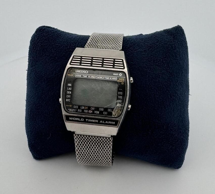 Seiko A239-5009 World Timer Alarm Watch