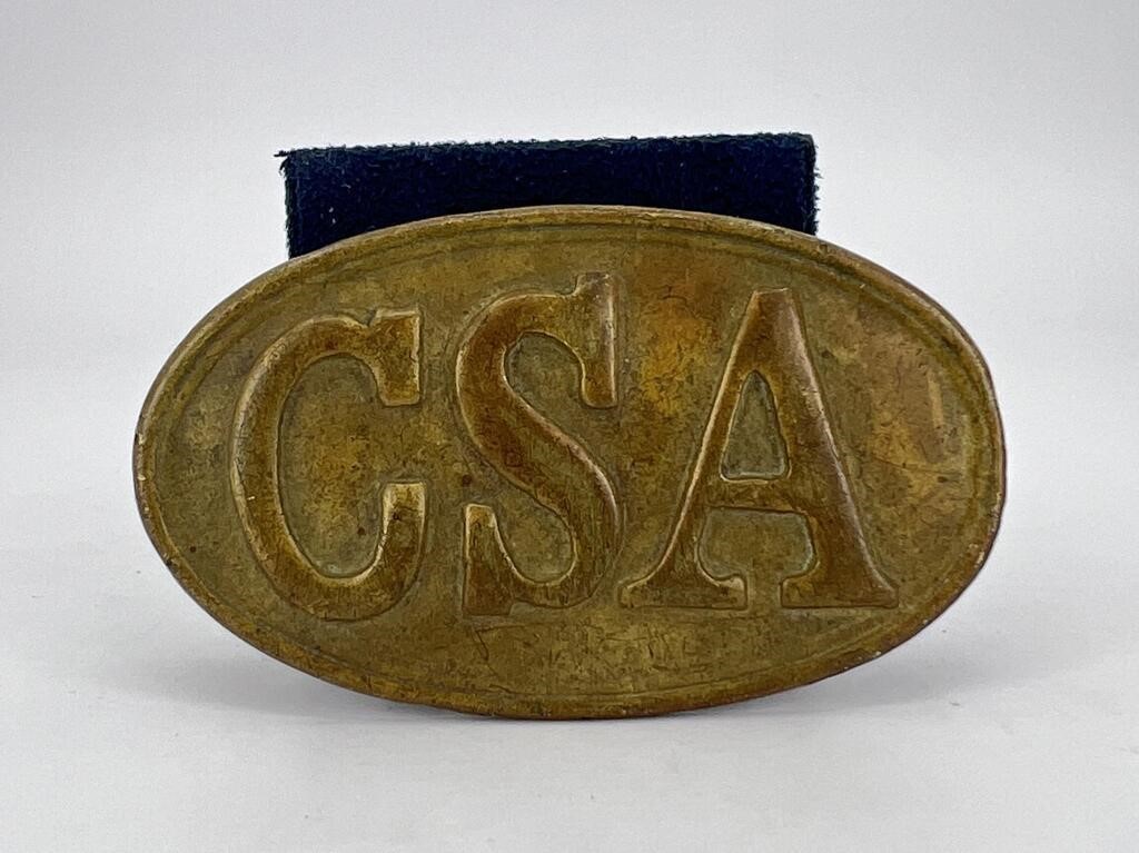 13th Confederate Infantry Bronze Belt Buckle