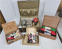 Sewing Box, Buttons & Such