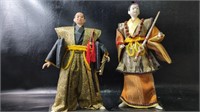 Two Porcelain Japanese Warrior Figures