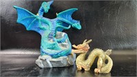 Ceramic & Resin Dragon Figurines