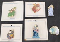 Cloisonne Pins by Barbara Lavallee 1.5" - 2"