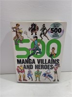 500 Manga Villains & Heros Book with CD