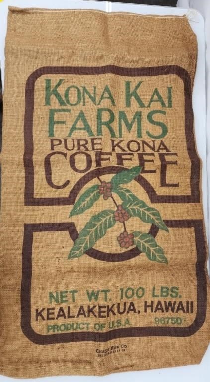 Kona kai  farms coffee sac 21x37"