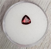 Red Ruby Trillian Cut Faceted Gemstone
