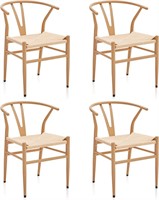 BELLEZE Natural Dining Chairs - Set of 4