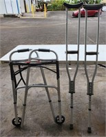 Aluminum Walker & Crutches
