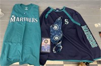 (2) Seattle Mariners Shirts, Tie & Coin