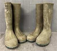 (2) Pairs Of Rubber Boots