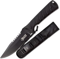 Elite Tactical Fixed Blade Knife  Black