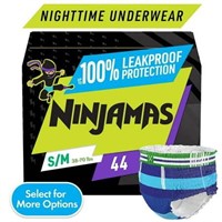 Pampers Ninjamas Size S/M Boys  44 Count