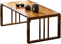 Bamboo Coffee Table Low Leg Retro (28x16x13)