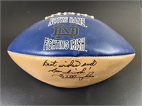 Ty Willingham Autographed Notre Dame Football