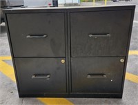 Black File Cabinet 4 Drawer 18x24x14