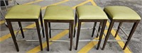 4 bar stools 25" x16x16