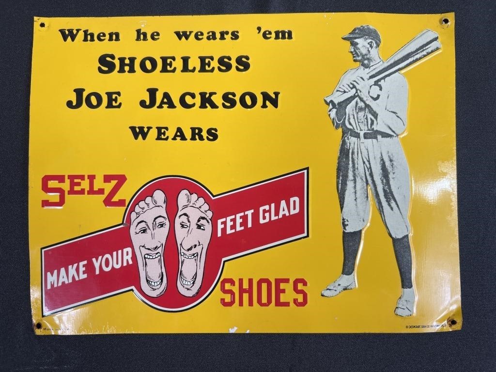 Selz Shoes Joe Jackson Metal Sign