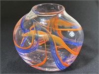 Swirled Glass Blown Vase