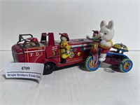 Vintage Firefighter Toy and more