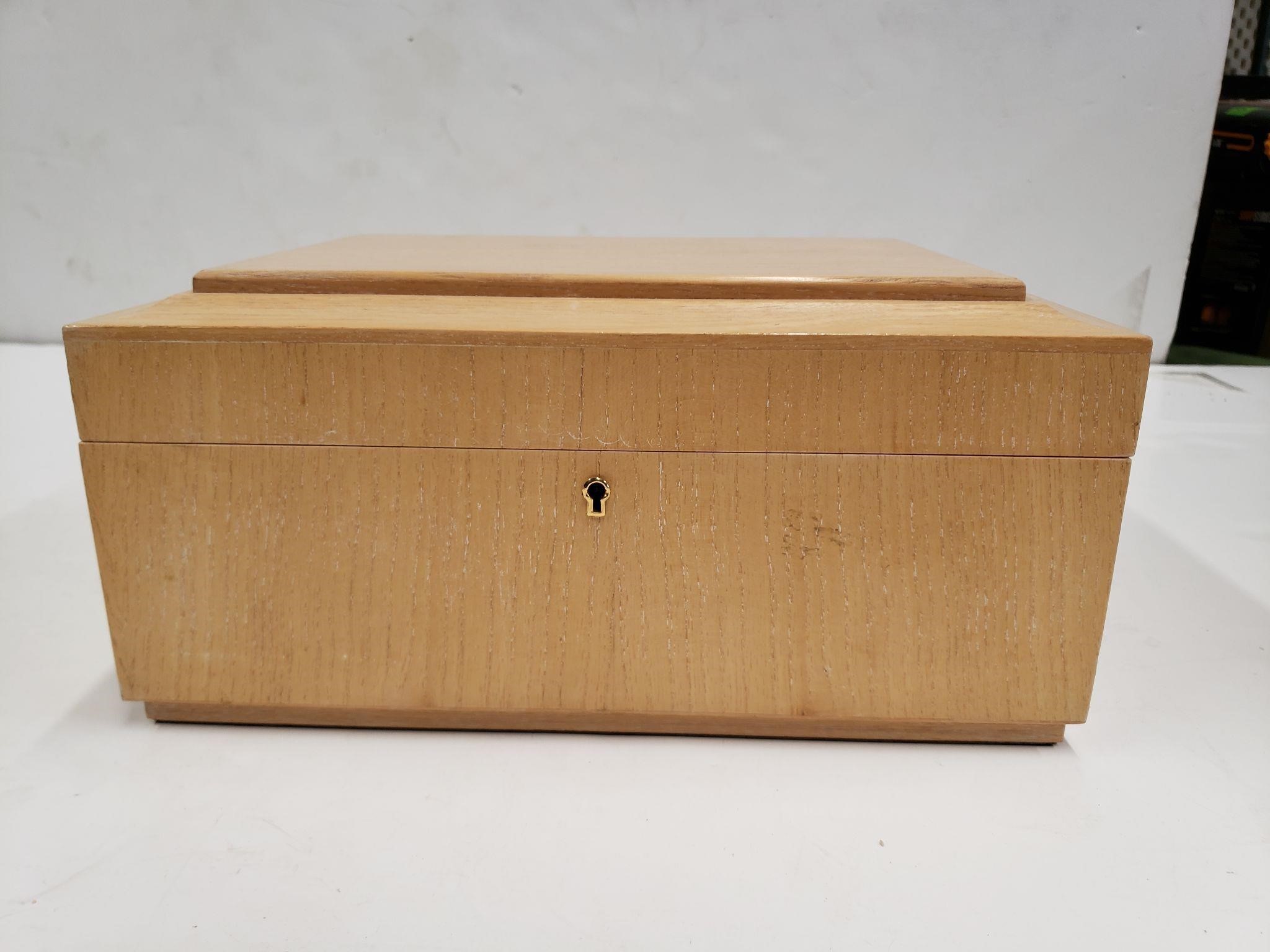 Wooden Jewelry Box With Removable Insert