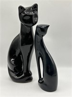Black Cat Statues (2)