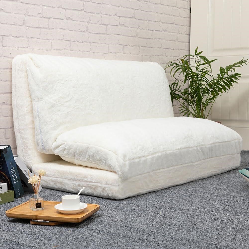 ALIMORDEN White Folding Mattress Sofa