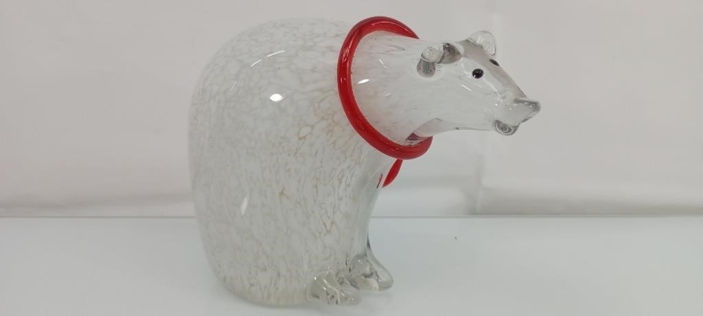 Decorative glass polar bear
