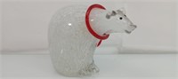 Decorative glass polar bear