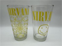 Nirvana Pint Glasses (2)