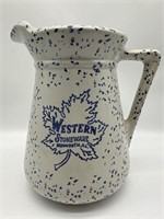 Western Stoneware Speckled Pitcher
