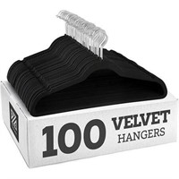 Zober Velvet Non Slip Shirt Hangers  100 Pack