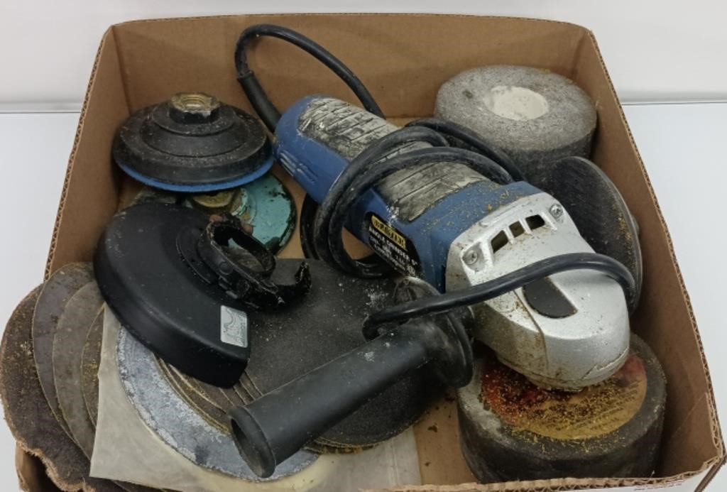 Blaster 5" angle grinder and accessories