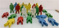 1950's Bill Ding action figures, wooden