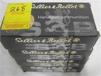 LOT OF 4 BOXES OF SELLIER & BELLOT .45 AUTO FMJ