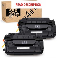 CE255X Toner for HP P3015  P3015d Printer 2PK