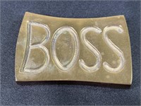 Brass BOSS Paper Weight
