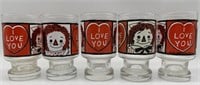 Raggedy Ann & Andy I Love You Juice Glasses (5)
