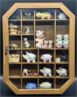 Shadow Box w/ Pig Collection