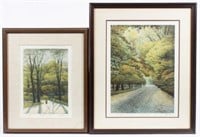 Pair of Lithographs signed Harold Altman.