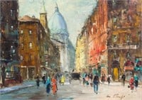 Impressionist Street Scene, Sgd. An. Patrolli.