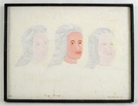 Theora Hamblett "Three Marys" #2 1968 Painting