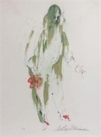 "Pierrot", Lithograph by LeRoy Neiman.